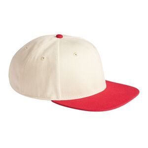 Beechfield Unisex Adult Baseball Cap / Natural/Red